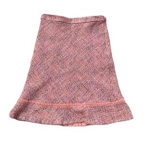 💜 GAP Tweed Skirt Size 4 Pink and Cream